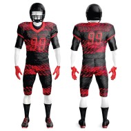 Custom Sublimation American Football Uniforms 12 Set Spandex Polyester Jersey Pant Short Sleeve for Adult and Youth