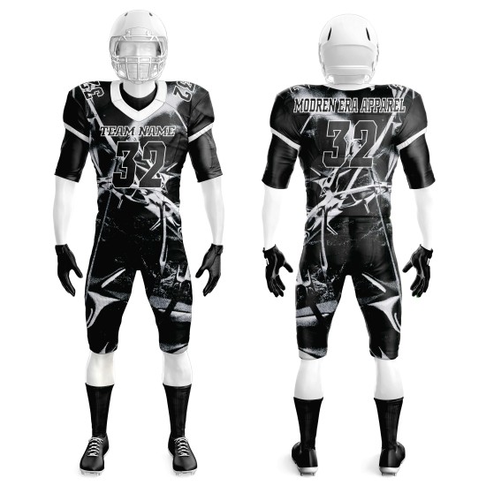 Custom Plus Size V-Neck American Football Set Breathable Quick Dry 100% Polyester Sublimation Stitched Jerseys Pants Cropped Top Custom Plus Size V-Neck American Football Set Breathable Quick Dry 100% Polyester Sublimation Stitched Jerseys Pants Cropped Top
