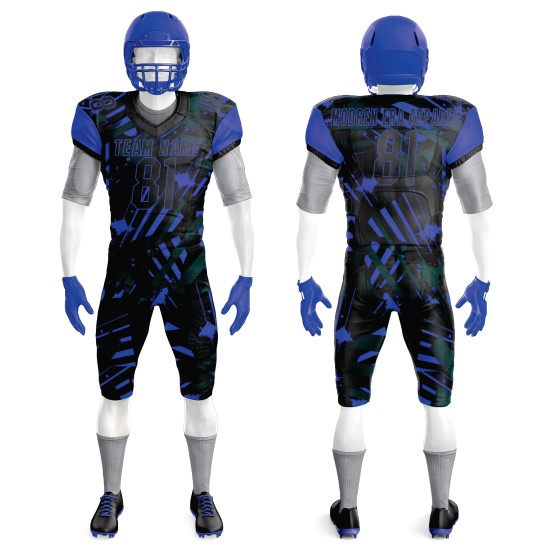 Team Embroidered Custom Full Sublimation Men American Football Jersey Uniforms Tops With High Class Fabrics Materials Sportswear