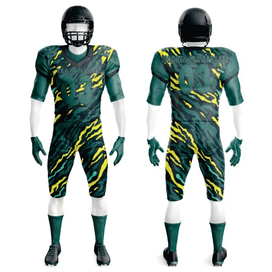 100% High Quality Cheap Price Sublimated American Football Uniform Sublimated Wholesale Price Unisex American Football Uniforms