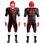 Custom Logo Size American Football Uniform for Adults with Short Sleeves Sublimation Printed Design Summer Season Sports Gear