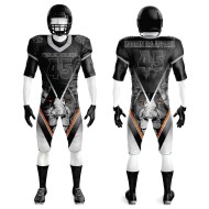 Custom Logo Size American Football Uniform for Adults with Short Sleeves Sublimation Printed Design Summer Season Sports Gear