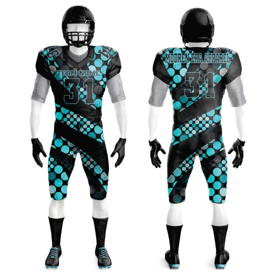 Factory Direct Wholesale Team Youth Football Jersey Sets Customized Full Sublimation American Football Uniforms