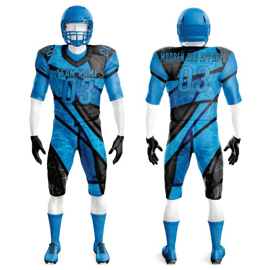 2025 Latest Design American Football Uniform Men Quick Dry High Quality Polyester Half Sleeves Short Plus Size Breathable Custom