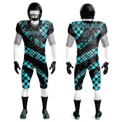 Custom Made XL Size American Football Jersey Breathable Printed Sublimation Uniforms Hot Sale Team Name Blank Number Patterns