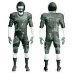 Customized Short Sleeve V Neck American Football Uniform Sublimated Polyester with Custom Logo and Design Plus Size Available