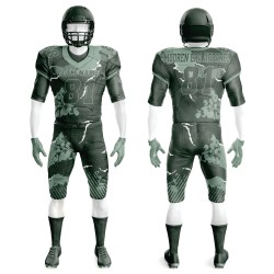 Custom Sublimated Polyester American Football Jersey for Adults Breathable Plus Size Short Sleeve Uniform Summer Style Design