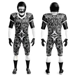 Custom Sublimated American Football Jersey and Pants Breathable Mesh Uniform with Short Sleeves Plus Size Summer Season