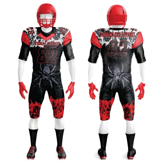 2025 Latest Design American Football Uniform Men Quick Dry High Quality Polyester Half Sleeves Short Plus Size Breathable Custom