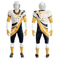 Factory Direct Wholesale Team Youth Football Jersey Sets Customized Full Sublimation American Football Uniforms