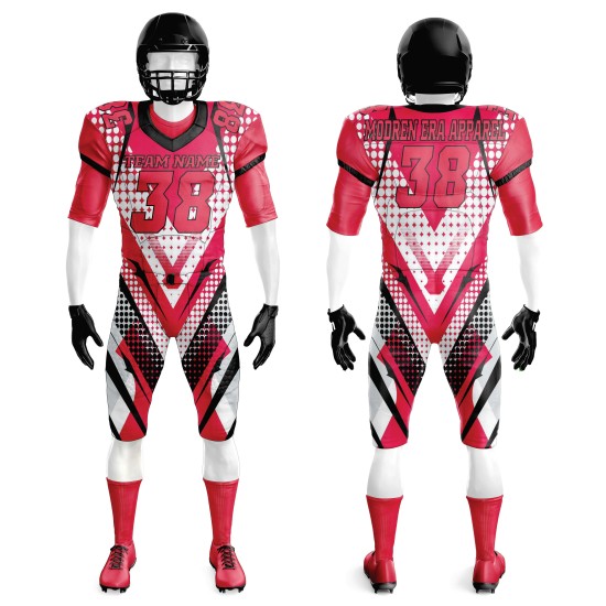 Custom Logo Size American Football Uniform for Adults with Short Sleeves Sublimation Printed Design Summer Season Sports Gear