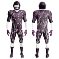Custom Sublimated Polyester American Football Jersey for Adults Breathable Plus Size Short Sleeve Uniform Summer Style Design